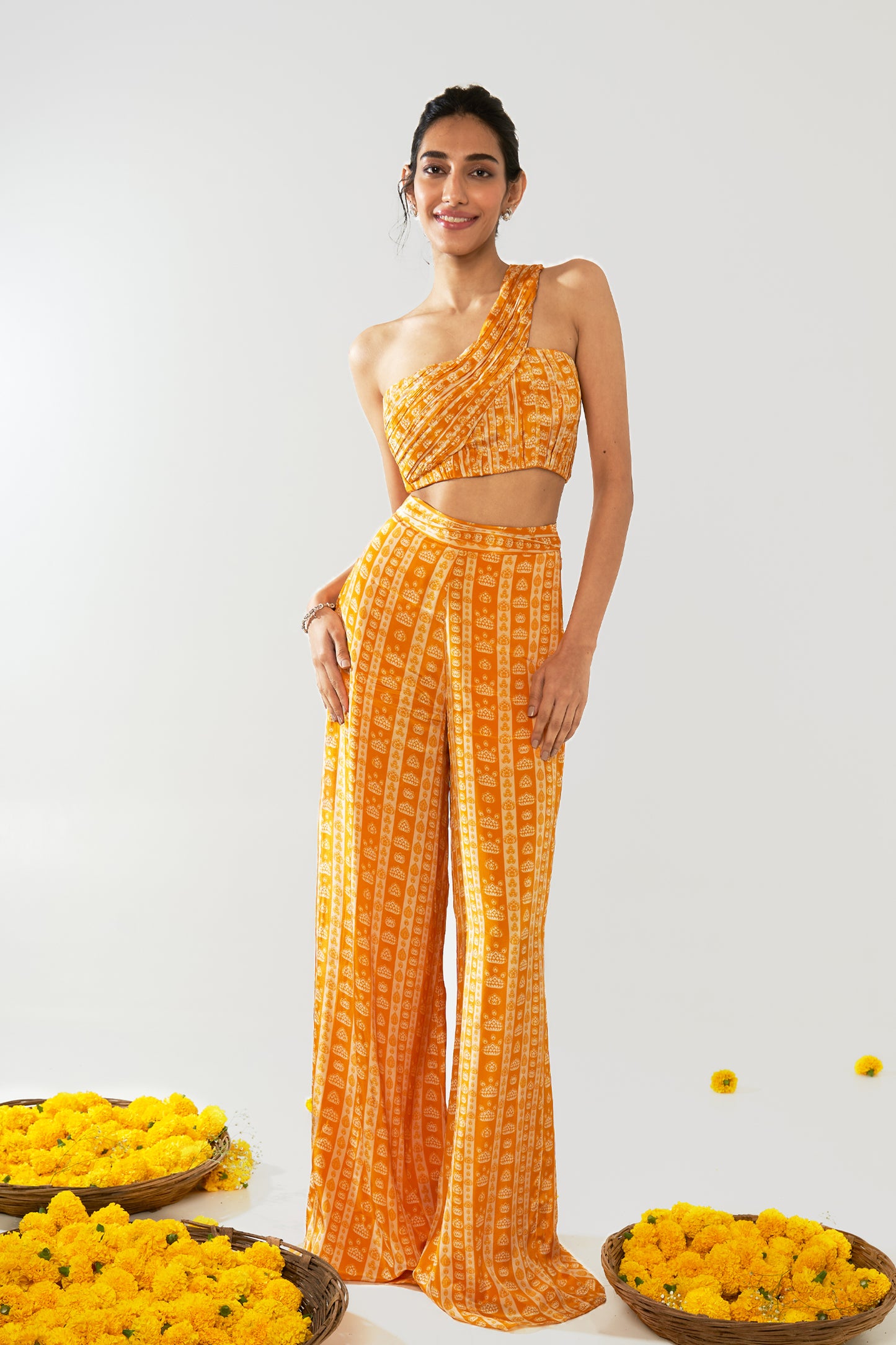 Mustard Yellow Floral Co-ord