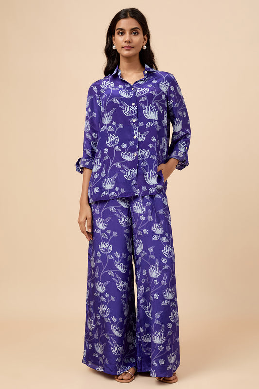 Violet Shirt & Pants Co-ord