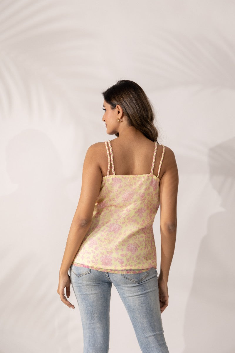 Daffodil-Hand Braided Strappy Top