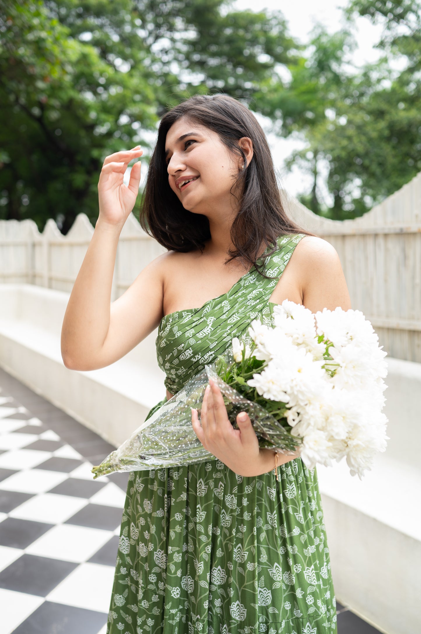 Olive Green Floral Co-ord