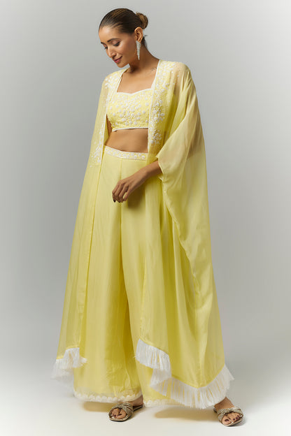 Butter Yellow Cape Set